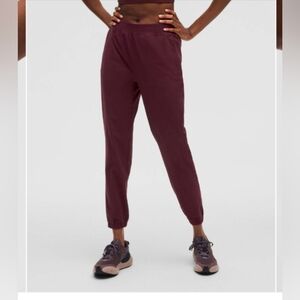 Like New Lululemon Adapted State High Rise Jogger Full Length Size 10 Garnet